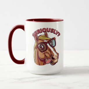 Taza Grave Guay Horse Mug - Café divertido y elegante