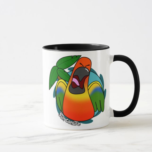 Taza graznadora de Sun Conure (Derecha)