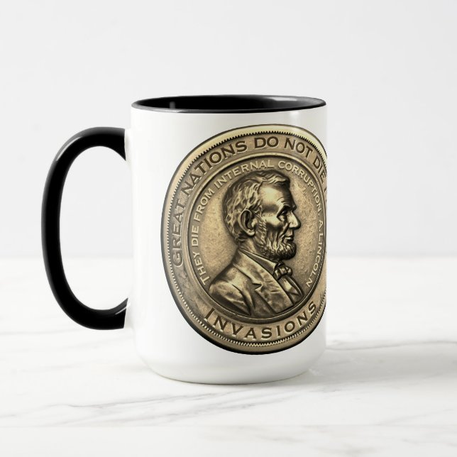 Taza Great Abraham Lincoln Citas (Izquierda)