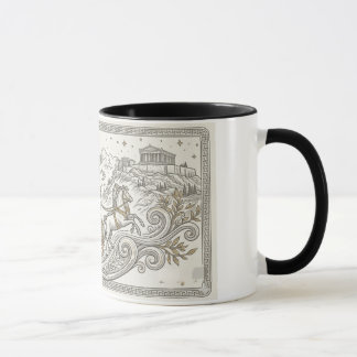 Taza Grecia Antigua Con Arte Digital De IA
