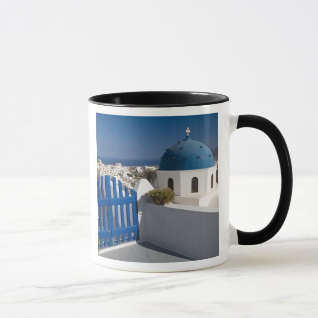 Taza Grecia e isla griega de Santorini (Derecha)