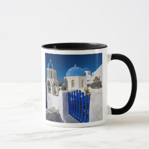 Taza Grecia e isla griega de Santorini pueblo de Oia 3