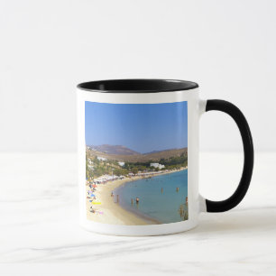 Taza Grecia, isla de Paros, playa de Krios desde arriba