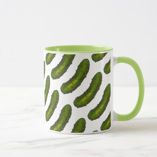 Taza Green Dill Pickle Pickles Dills Foodie Mug (Derecha)