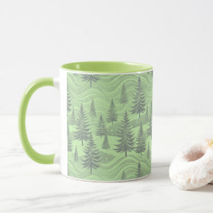 Taza Green Forest Christmas 