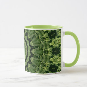 Taza Green Leaves Mandala