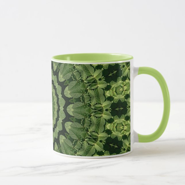 Taza Green Leaves Mandala (Derecha)