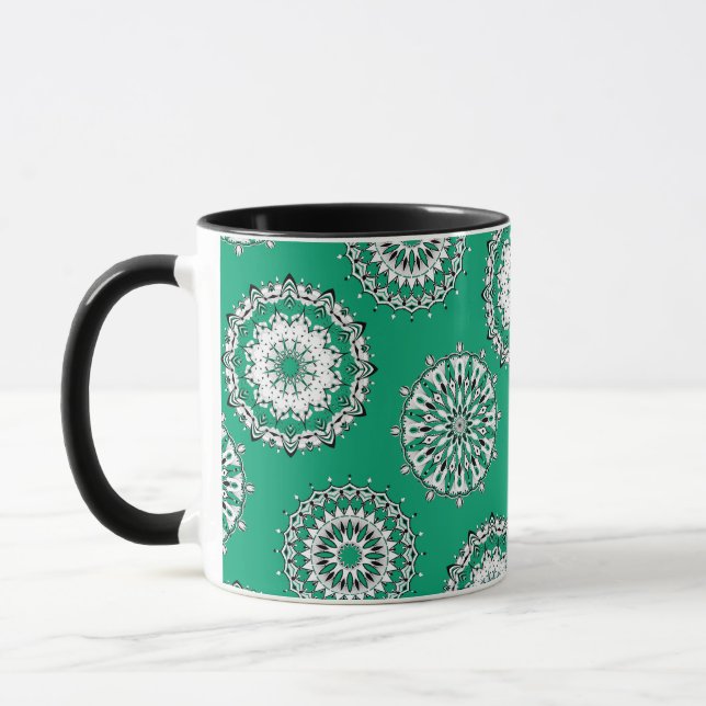 Taza Green Mandalas Mug (Izquierda)
