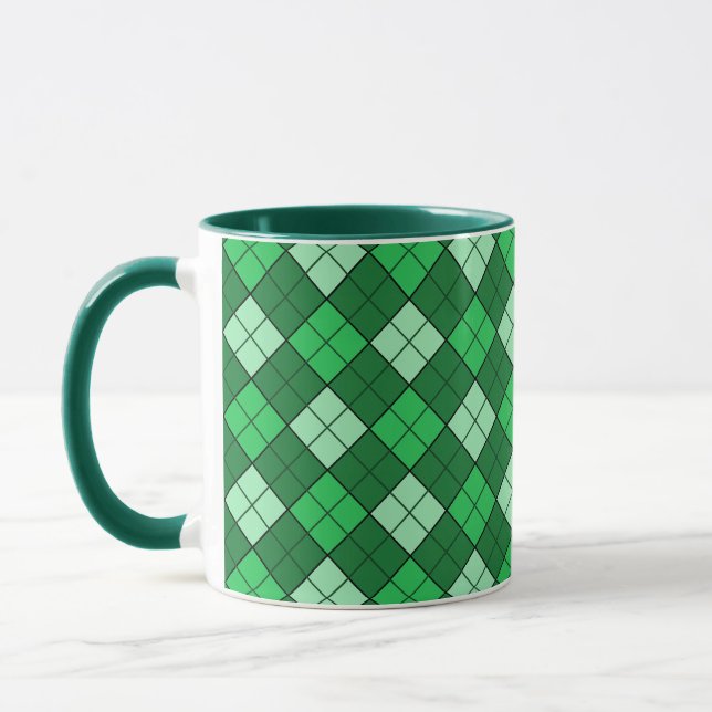Taza Green Plaid Mug (Izquierda)