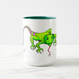 Taza Green Ringo Lizard