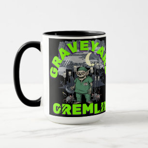 Taza Gremlin en el cementerio de Sarcasmo - Neon Zombie