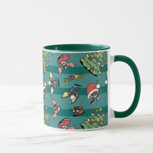 Taza Gremlins | Patrón de Navidades de historietas simp (Derecha)