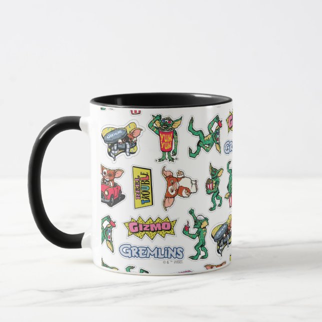 Taza Gremlins™ Sticker Fun Pattern (Izquierda)