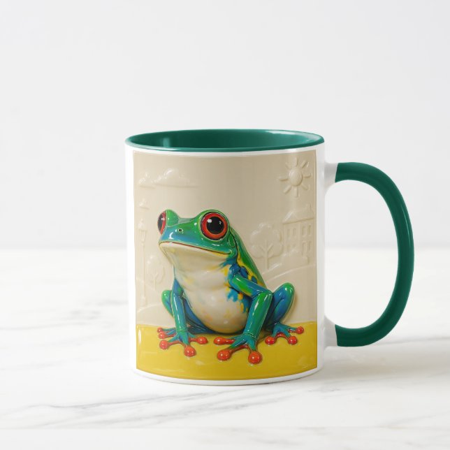 Taza Grenouille artistique en céramique (Derecha)