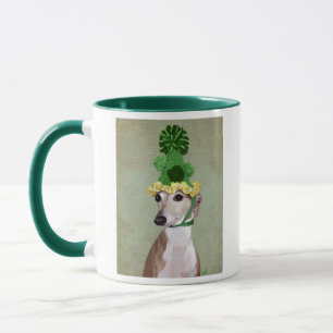 Taza Greyhound en Gorra de punto verde