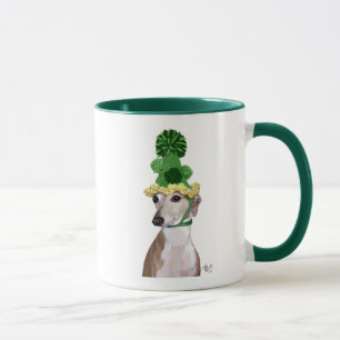 Taza Greyhound en Gorra de punto verde 2