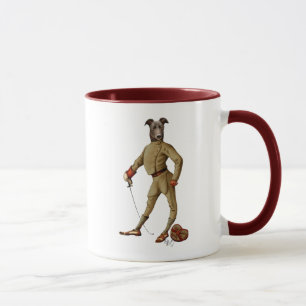 Taza Greyhound Fencer Dark Full 2