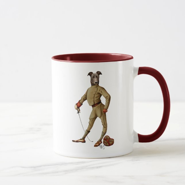 Taza Greyhound Fencer Dark Full 2 (Derecha)