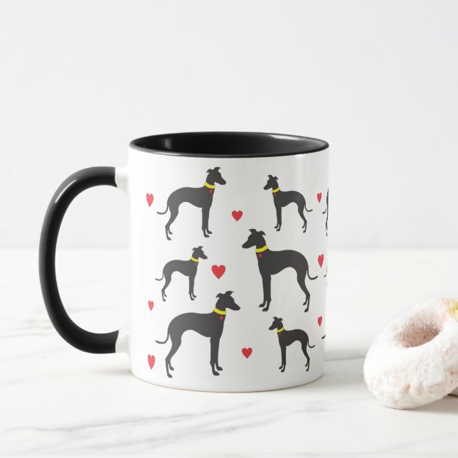 Taza Greyhound Love (Con donut)