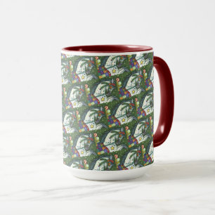 TAZA GRIEGO EN UN CABALLO ABIERTO, COLORIDO