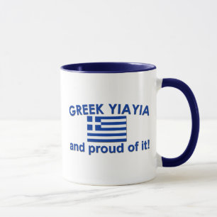 Taza Griego orgulloso Yia Yia