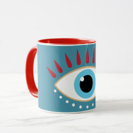 Taza Griegos Malvados Ojos Rojos Eyelys