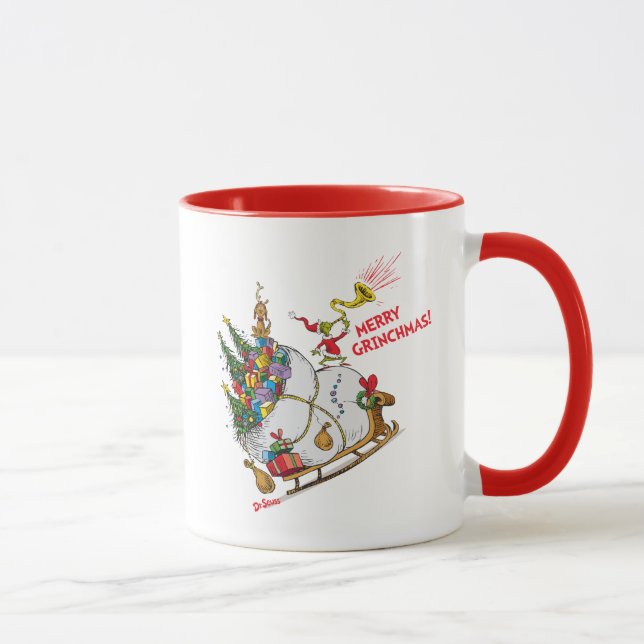 Taza Grinch clásico | ¡Feliz Navidad! (Derecha)