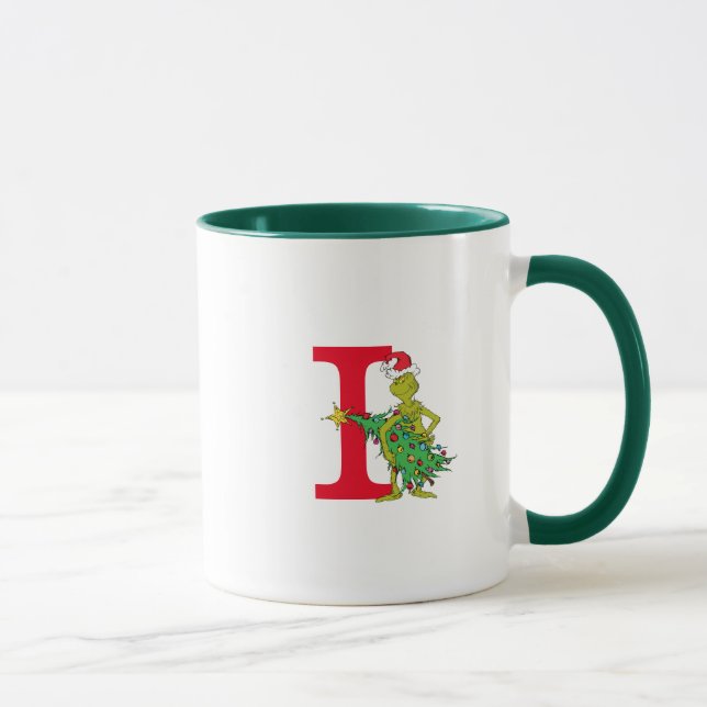 Taza Grinch clásico | Monograma travieso I (Derecha)