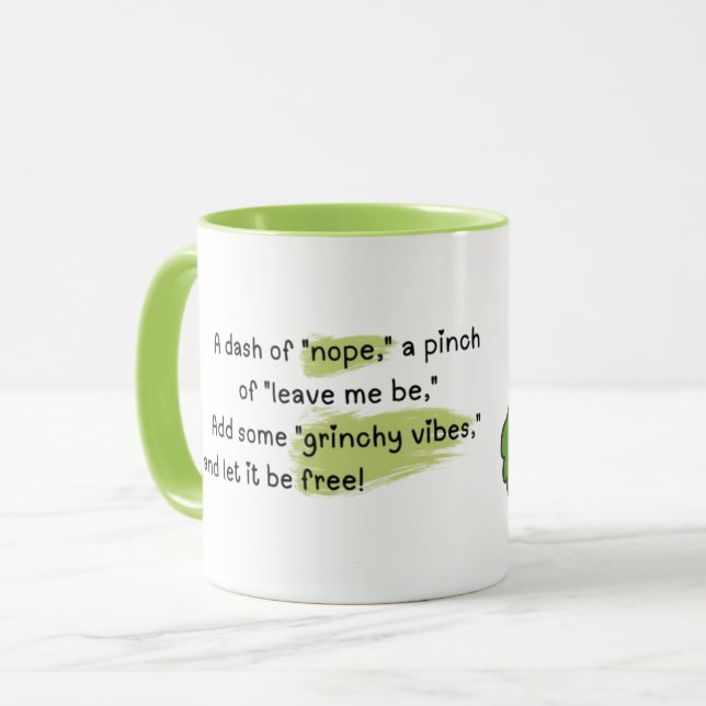 Taza Grinch Coffee Mug - Mischief en cada sip (Anverso izquierdo)