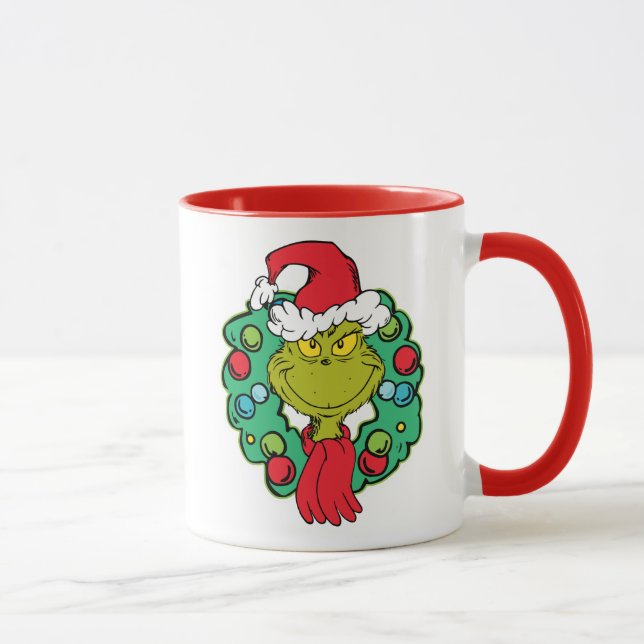 Taza Grinch | Corona de Navidad (Derecha)