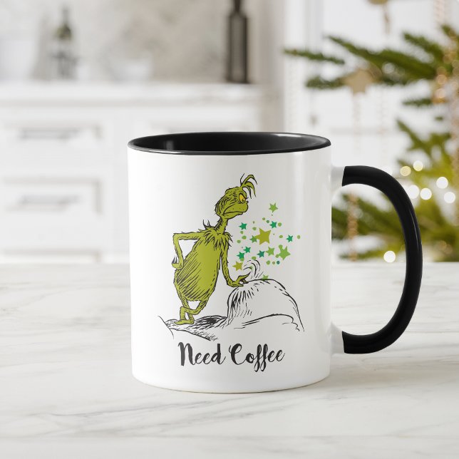 Taza Grinch | Divertido Necesito Café (Subido por el creador)