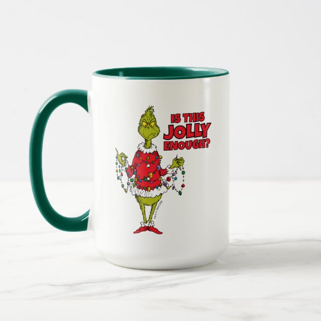 Taza Grinch | "¿Es esto lo suficientemente alegre?" (Izquierda)