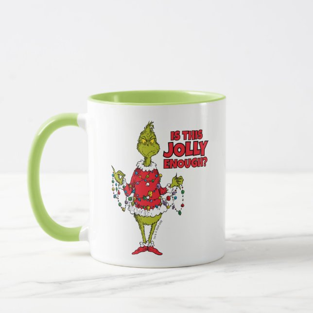 Taza Grinch | "¿Es esto lo suficientemente alegre?" (Izquierda)