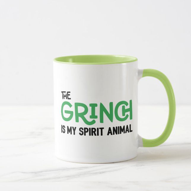 Taza Grinch es mi cita de Espíritu Animal (Derecha)