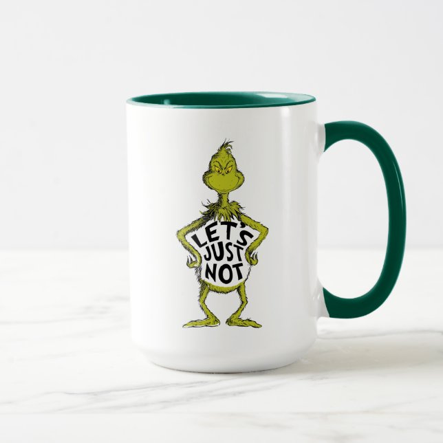 Taza Grinch Malhumorado | Divertido Mejor No Citemos (Derecha)