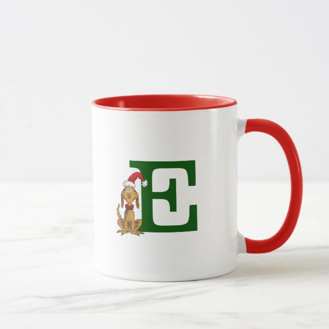 Taza Grinch Max clásico | Monograma E (Derecha)