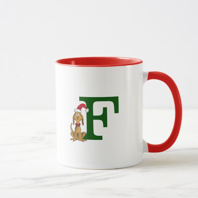 Taza Grinch Max clásico | Monograma F (Derecha)
