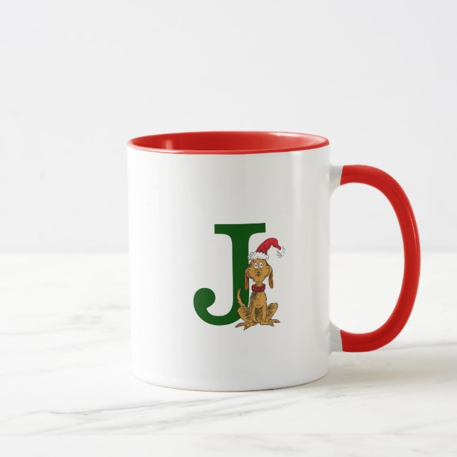 Taza Grinch Max clásico | Monograma J (Derecha)