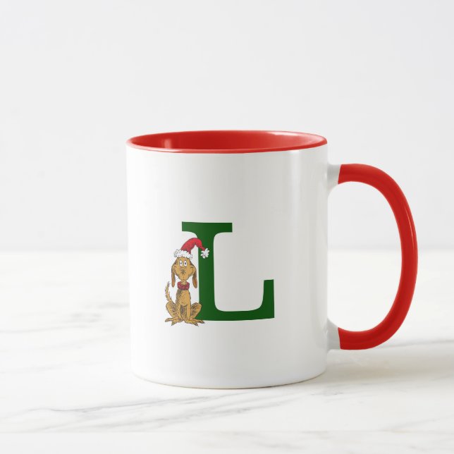 Taza Grinch Max clásico | Monograma L (Derecha)