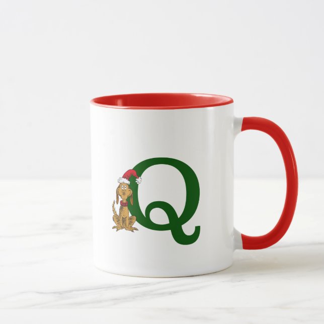 Taza Grinch Max clásico | Monograma Q (Derecha)