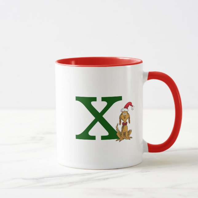 Taza Grinch Max clásico | Monograma X (Derecha)