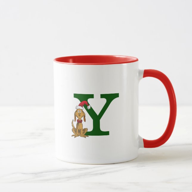 Taza Grinch Max clásico | Monograma Y (Derecha)