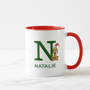 Taza Grinch Max clásico   Nombre y monograma N