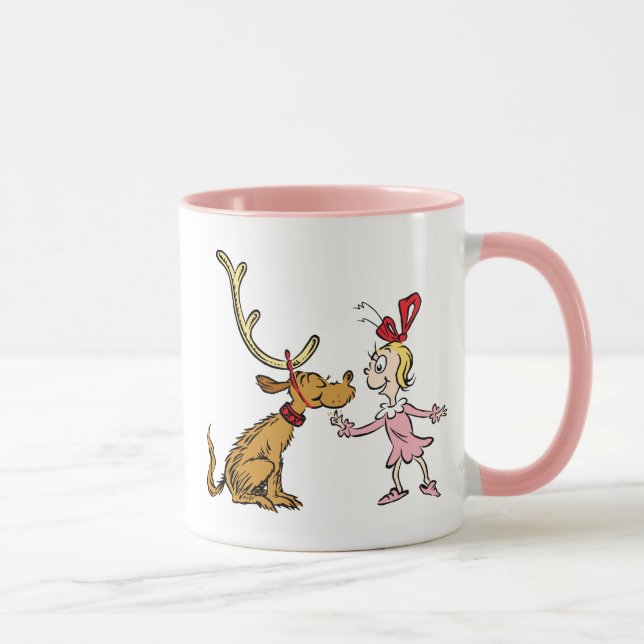 Taza Grinch | Max y Cindy Lou Who (Derecha)