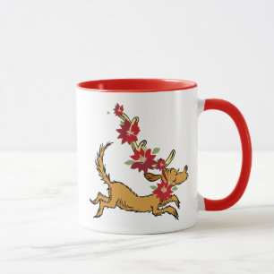 Taza Grinch   Punto de Navidad de Max Poinsettia