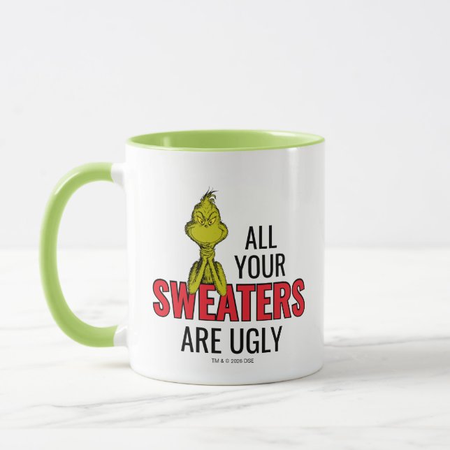 Taza Grinch | Todos tus suéteres son feos (Izquierda)