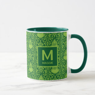 Taza Grinch Verde Ornamentado   Agrega tu nombre e inic