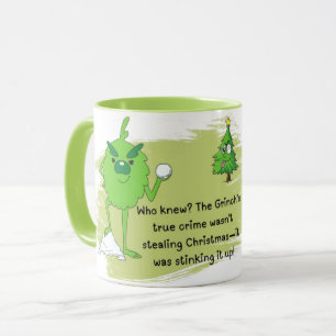 Taza Grinch Vibes Coffee Mug - Sips Perfectamente Jugad