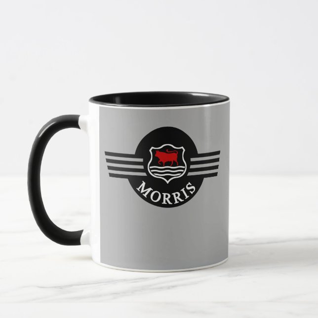 Taza gris personalizada personalizado del menor de (Izquierda)