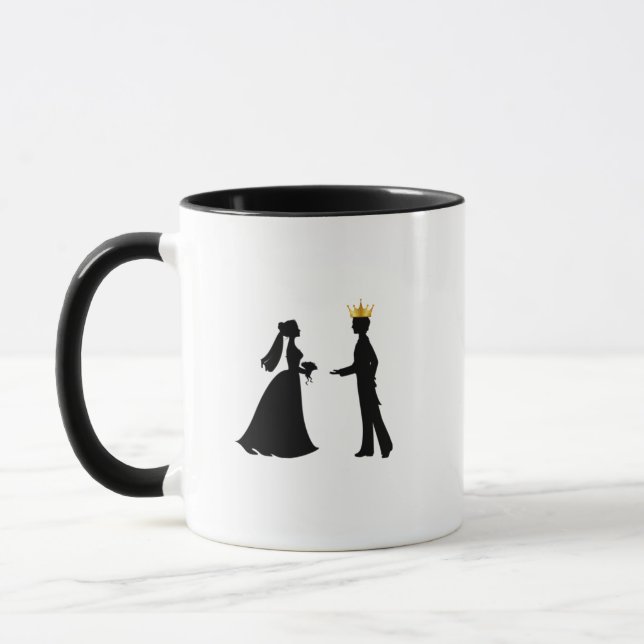 Taza Groom recibiendo a su novia (Izquierda)